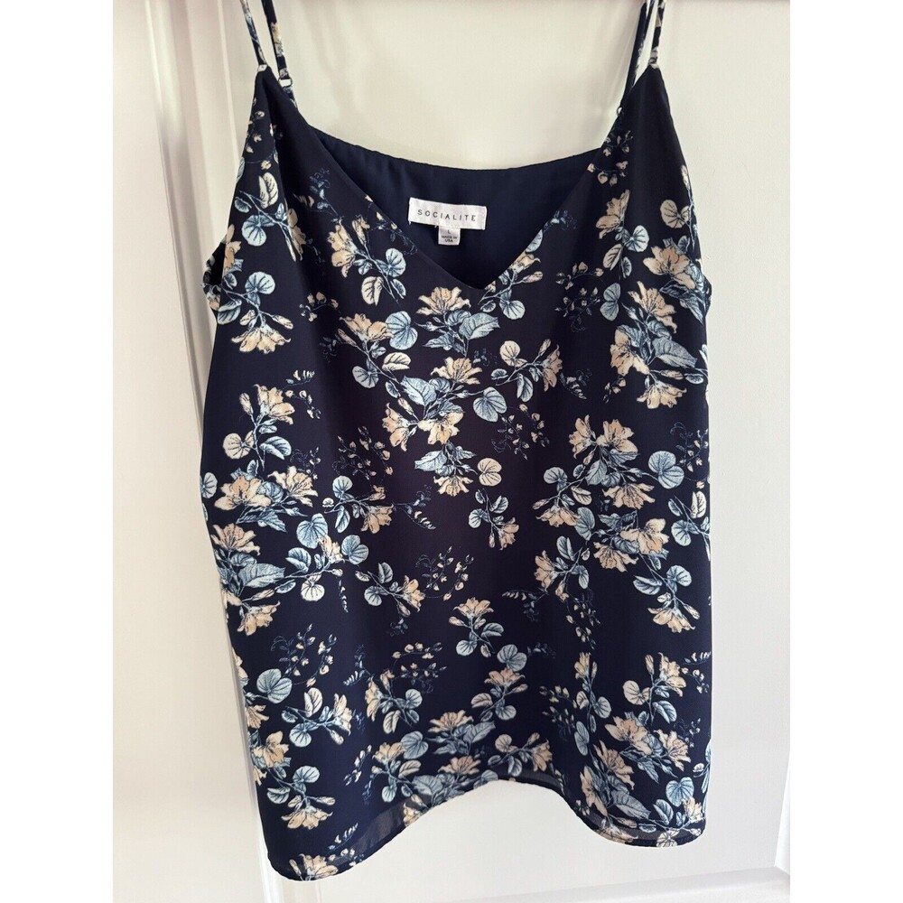 Socialite Blouse Halter Blouse Tank Women’s Size‎ Large Lined Lightweight